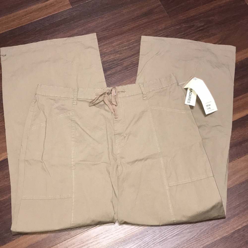 No Boundaries Lightweight Wide Leg Drawstring Pants NWT - Picture 2 of 7